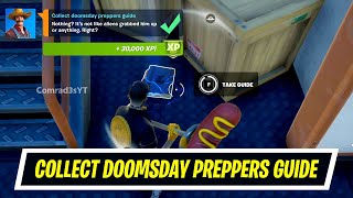 Collect doomsday preppers guide (1) in Fortnite - Week 4 Legendary Quest