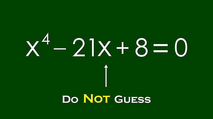 A Nice Algebra Problem | Math Olympiad x = ?