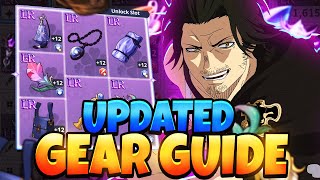 UPDATED GEAR GUIDE! (Substats, Best Sets, How to Build Units, Gear Pity etc!)  | Black Clover Mobile