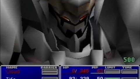 FFVII - Level 7 Tifa vs Diamond Weapon (No Materia)