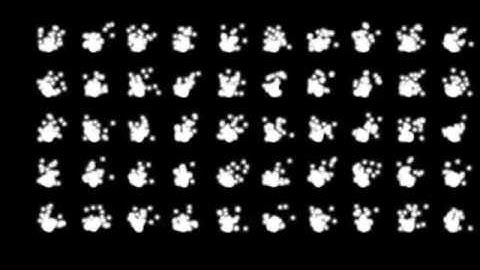 Array of Particles - openFrameworks - Nature of Code