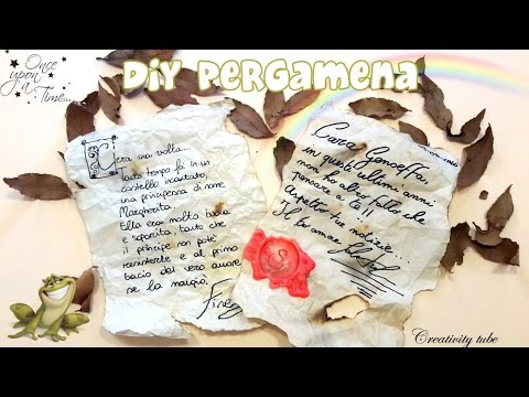 DIY COME CREARE UNA PERGAMENA // SalvoeVale