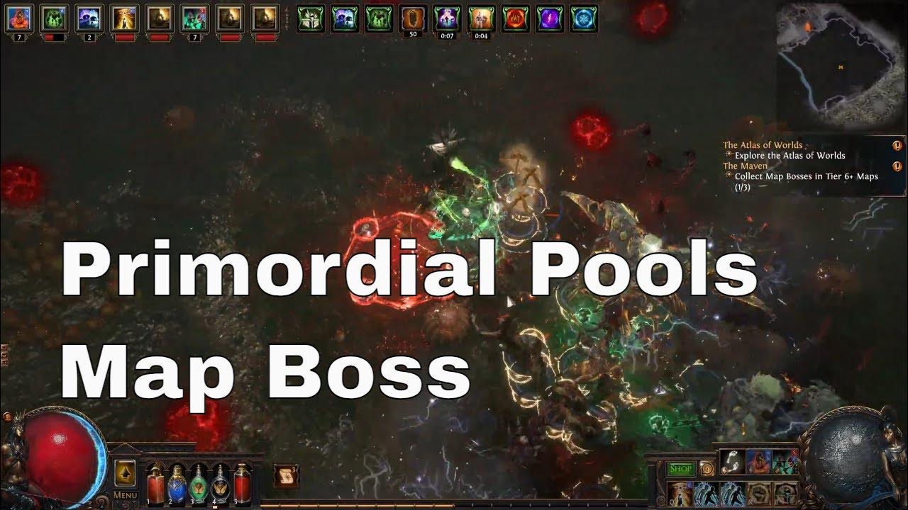 How to Find Primordial Pools Map Boss Location in Path of Exile YouTube