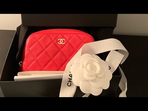 CHANEL Beauty RED Makeup CASE Small