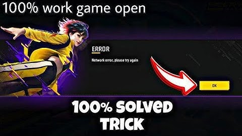 Free Fire Network Error Problem Fix 2025 | Network Error Please Try Again Problem Fix|
