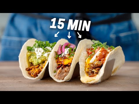 Quick  Easy Breakfast Tacos 3 Ways