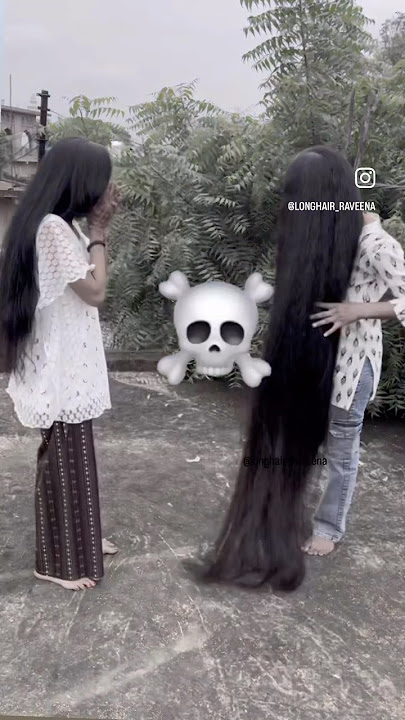 She is shocked 😳 of longhair  #shorts #longhairs #viral #trending #hairstyle #shortvideo
