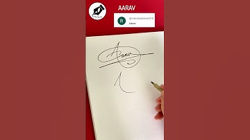 Signature Sign AARAV #lettersign #handwriting  #namedesign #calligraphy #sign
