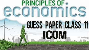 Principles of Economics Guess Paper | Important Questions Class 11 | ICOM 1st Year Economics