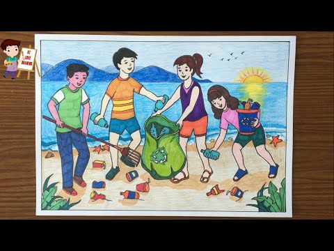 Video Vẽ tranh đề tài: Bảo vệ môi trường biển - Chung tay... - youtube