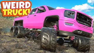 I Used a WEIRD 6X6 TRUCK to Climb the STEEPEST Hill in Snowrunner Mods!