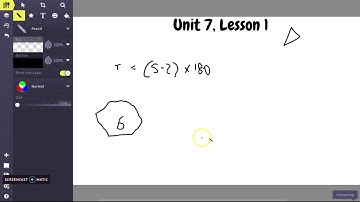 Unit 7 - Lesson 1: How to calculate interior angles of a polygon