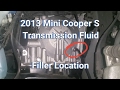 2013 Mini Cooper S Automatic Transmission Fluid Change - Easy Filler Location