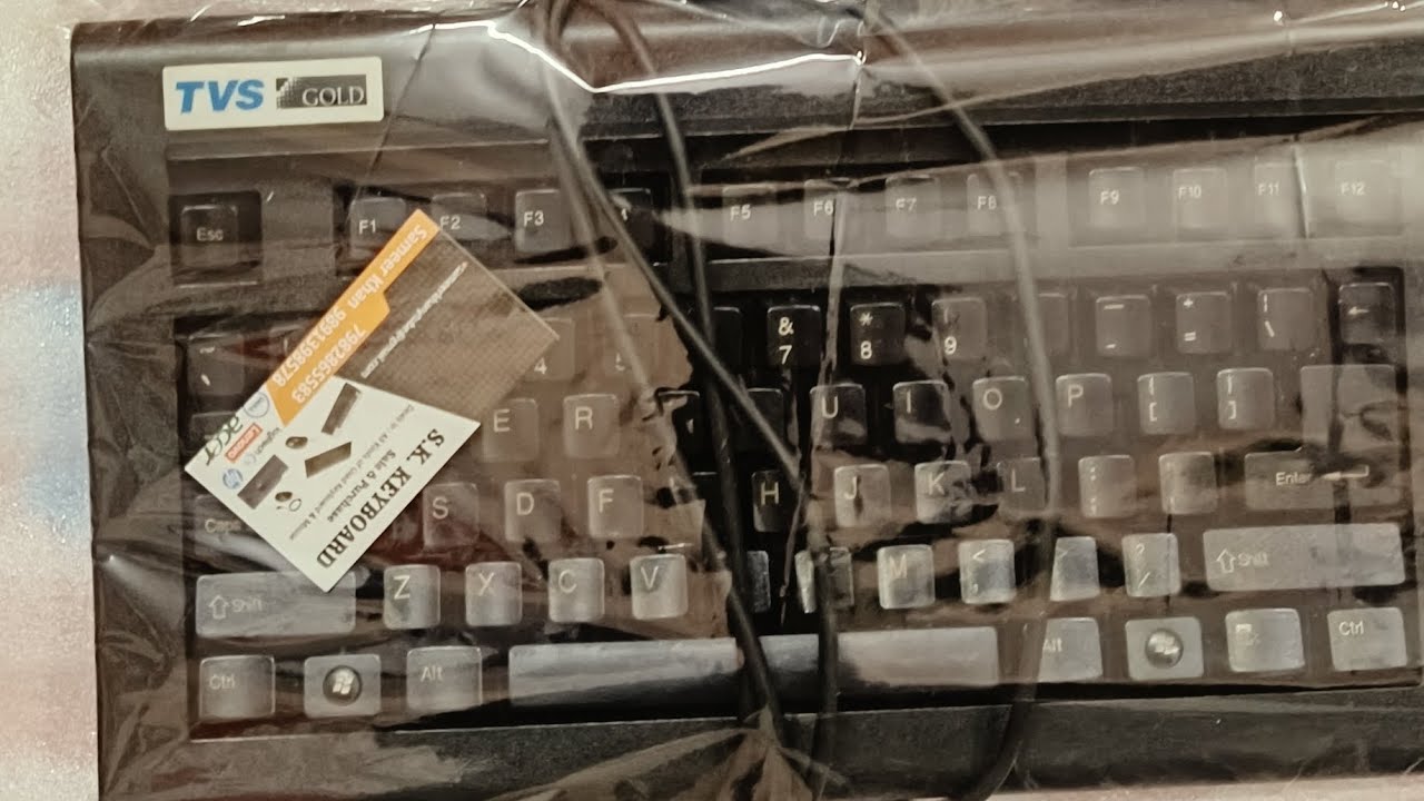Unboxing TVS gold USB keyboard 🎹 (7982865583) || 