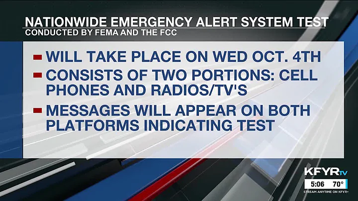 FCC and FEMA to conduct nationwide emergency alert test