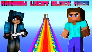 Rainbow 🌈 Lucky Block Race Map For Minecraft Pocket Edition in Hindi | Lucky Block Race | by MYCRAFT screenshot 4