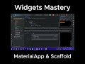 “MaterialApp পুরো অ্যাপ, Scaffold প্রতিটা screen-এর কাঠামো।” #flutter #materialApp #flutterbangla
