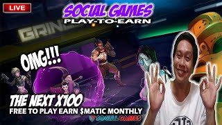 🔴LIVE! SocialGames Free to Play Play to Earn earn $matic monthly