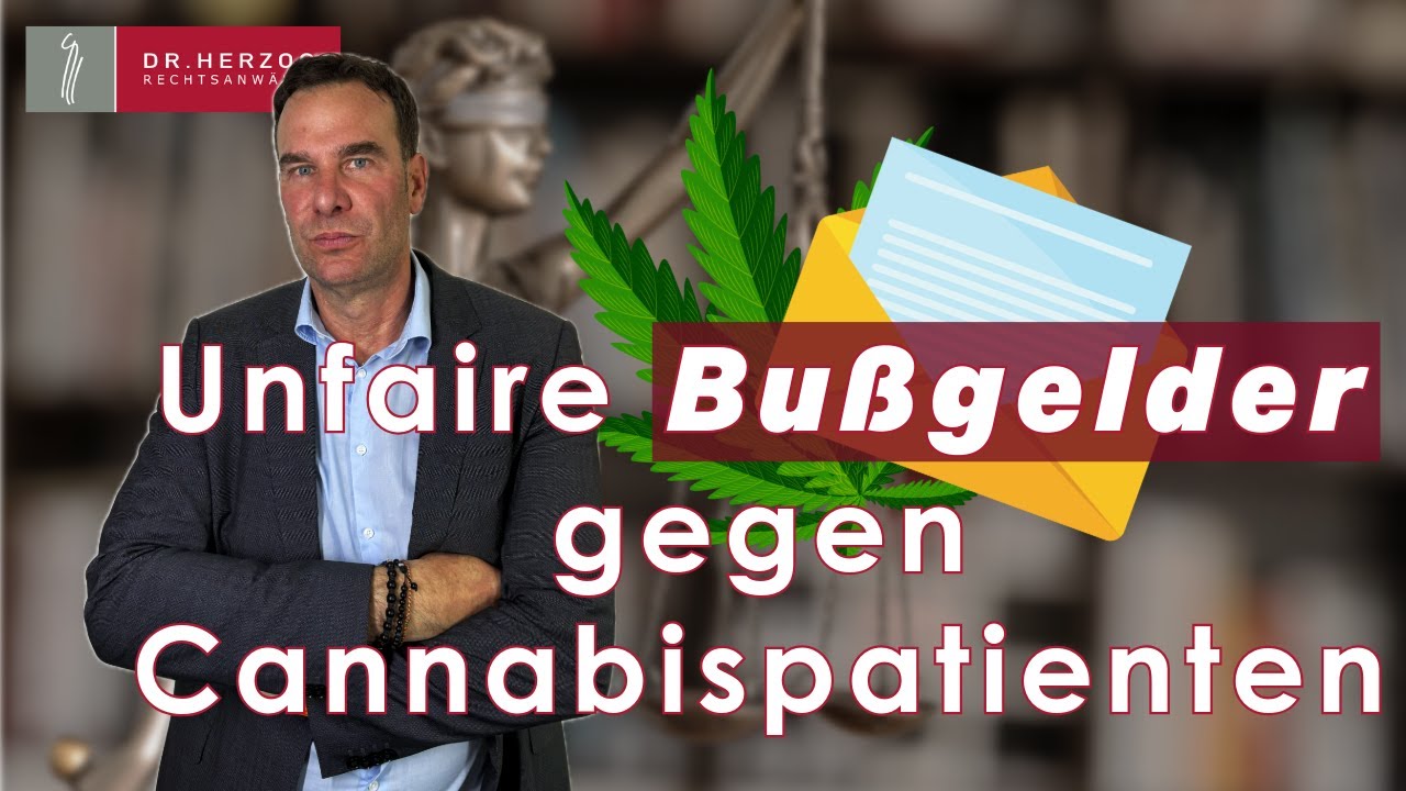 Unfaire BUßGELDER gegen CANNABISPATIENTEN – So WEHRST du DICH! | Dr. Herzog Rechtsanwälte
