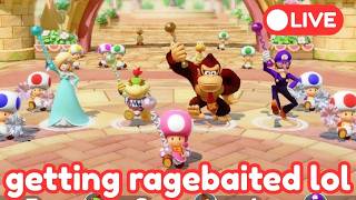 playing super mario party live!
