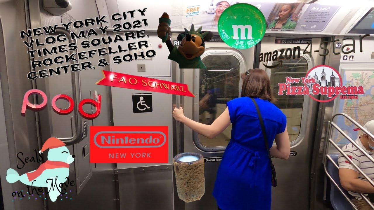 New York 4K Times Square - M and M Times Square, Amazon 4 Star New York, Taco Bell Times Square, Etc