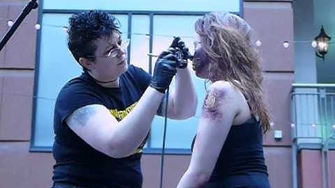 Monster Makeup FX Airbrush Zombie Skills at ArtStir Denver 2013