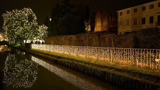 Christmas lights in HLG HDR, Castelfranco Veneto. Samyang 24/1.8