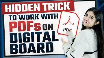How to Work on PDF with Digital Interactive Flat Panel | How to Work with Smart Board|