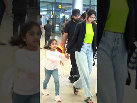 #AlluArjun Spotted at Hyderabad Airport with his lovely family | #AlluAyaan #AlluArha | #Gulte.com