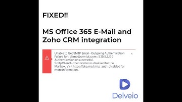 Integrate Zoho CRM With Microsoft 365 Email
