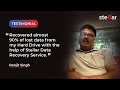 Stellar Data Recovery Gurgaon - Testimonial by Ranjit Singh