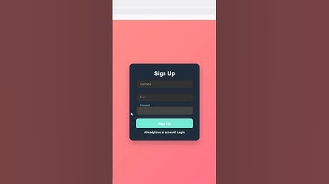 Trending Login page using HTML CSS Javascript #shortvideo #english #coding #html5