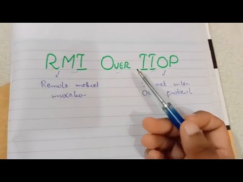 RMI over IIOP Remote method invocation over Internet inter orb protocol