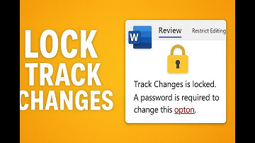 How to Lock Track Changes in MS Word | Secure Your Edits from Being Changed 🔒📝