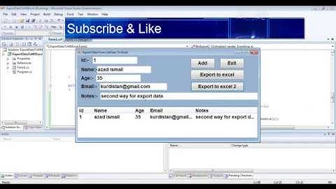 C# Export Data From ListView To MS Excel - part 2 -
