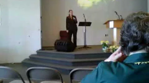 Christina Sheridan singing "God Exalted Him"