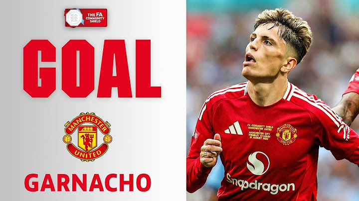 GOAL | Garnacho | Manchester City 0-1 Manchester United | FA Community Shield 2024