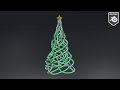 Christmas Tree Modeling with Curve Knots in Blender 3D