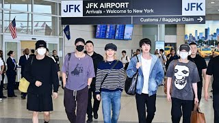 V and BTS's arrival in New York was explosive! New York City's grand welcome left the world stunned