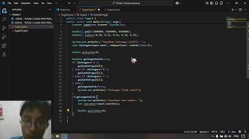 TUGAS 3 "ALGORITMA DAN PEMROGRAMAN | OPERATOR, IF DAN ARRAY" - UNIVERSITAS TERBUKA