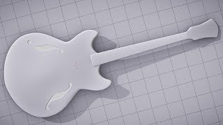 cgc classic: modeling and texturing an electric guitar - pt 1 (blender 2.6)