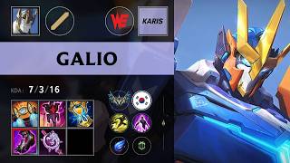 (WE Karis) Galio Mid vs Akali (IG Rookie) - KR Challenger Patch 26.16