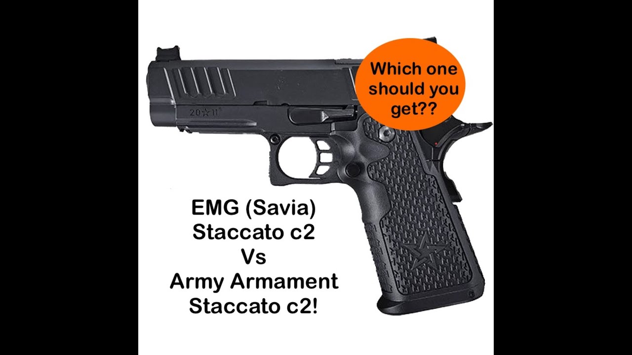Emg (Savia) против Army Armament Staccato C2! Что выбрать? #страйкбол #emg #armyarmament #пистолет