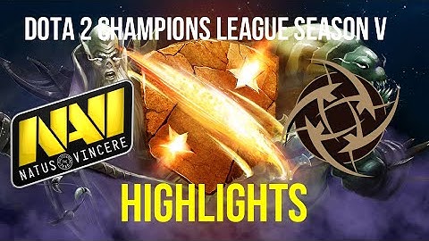 Dota 2 Highlights of Na`Vi vs NiP - D2CL Season 5