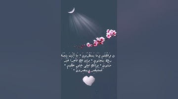 ماتيسر من سورة القلم بصوت عذب💮💕💮