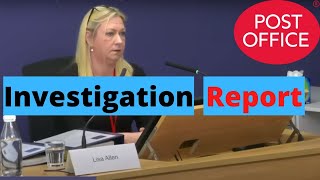 Full Post Office Investigator Makes False Accounting Report Update