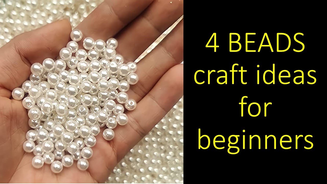 4 Pearl beads craft ideas for beginners #howhema @learningprocessdiy 