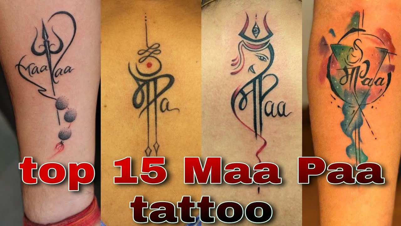 Maa paa tattoo done by Romi verma Mb9555456859  Instagram