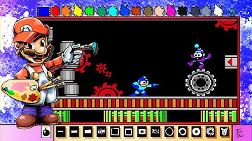 Mario Paint Creations | Mega Man 2 Pixel Art