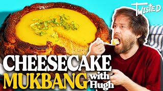 Chai Baked Cheesecake With A Mango Gelee On Top | Twisted | Mukbang